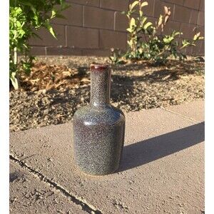 Bloomingville Speckled Brown Bud Vase Glazed Small 5”x 2.5”